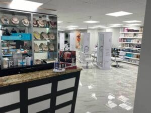 Full hair color transformation at Salon Roi Washington DC