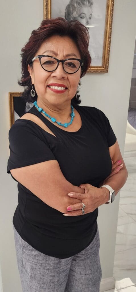 Editorial hair transformations by certified stylists specializing in color correction and dimensional highlights