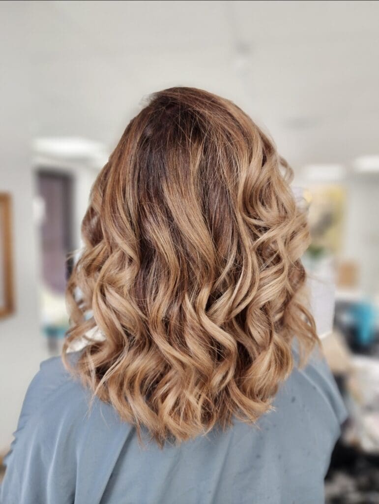 balayage color in Salon Roi in Chevy Chase MD