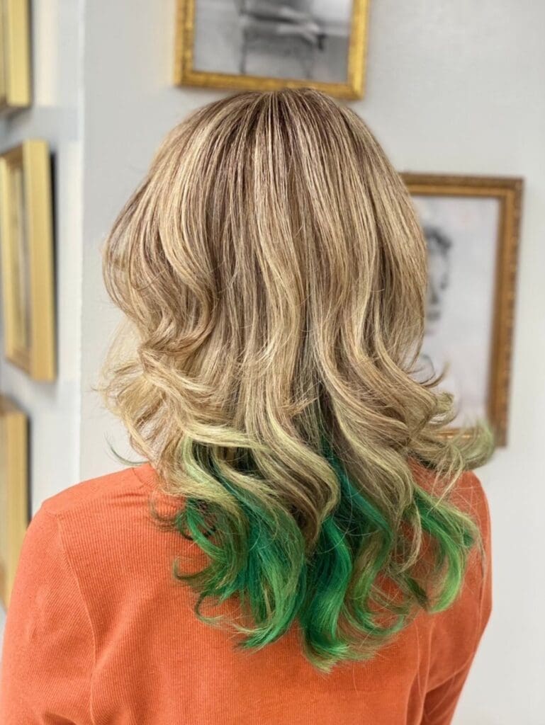 blonde hair and fashion color