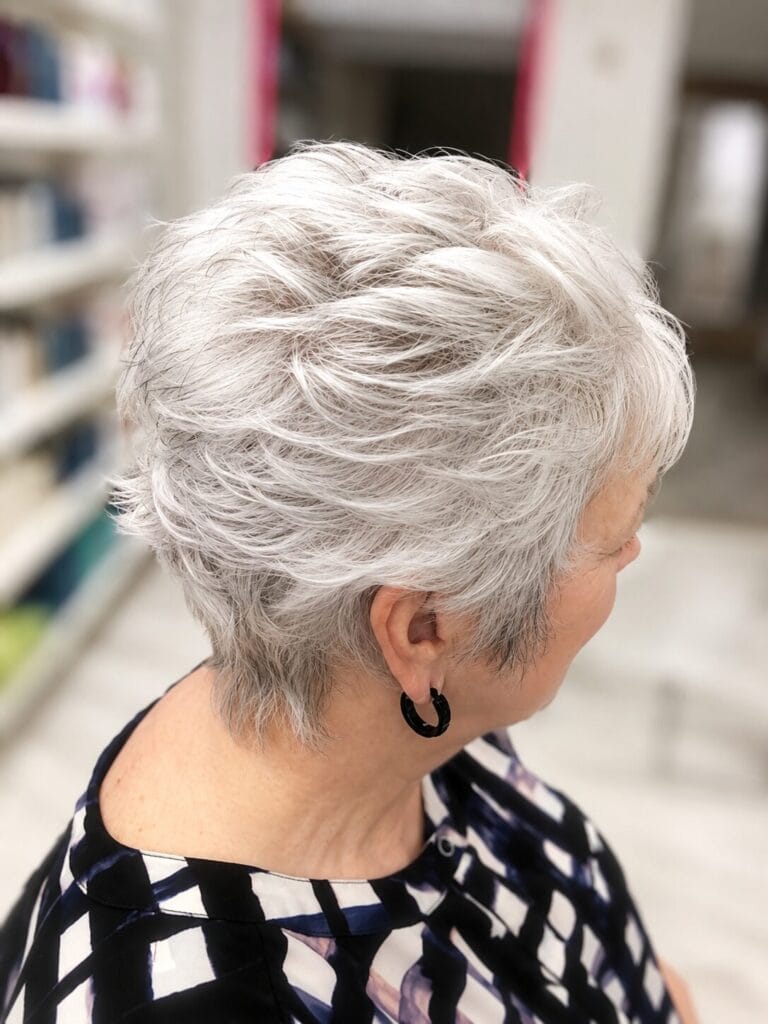 pixie haircut at Salon Roi in Friendship Heights MD